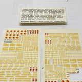 Gold/Yellow W&LLR GWR Style Alpha/Numeric Decals