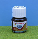 AV0205 HUMBROL ENAMEL WASH DARK BROWN 28ML