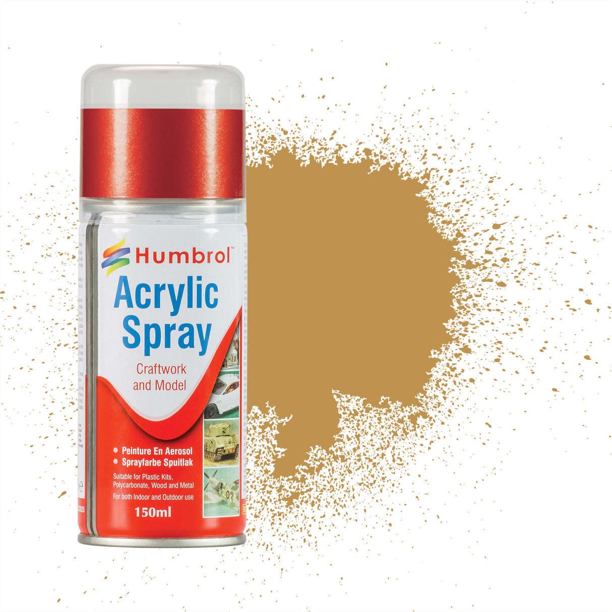 45085237 AD6237 150ML Humbrol Sprays No 237 Desert Tan