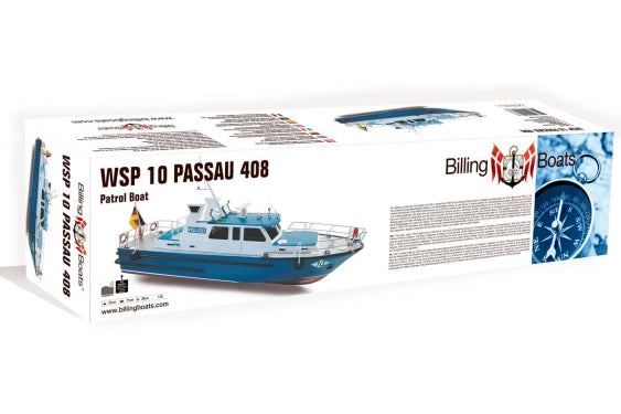 Billing Boats BB408 1:20 WSP10 Passau policeboat Plastic Hull Kit 461039