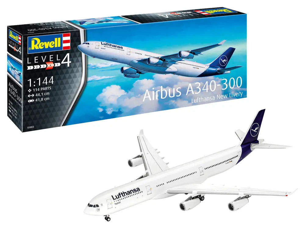 Revell 1:144 Airbus A340-300- Lufthansa New Livery 03803