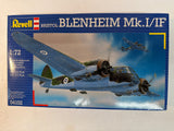 Revell Plastic aircraft kit Bristol Blenheim MK.I/IF 1:72 04102 Opened but complete