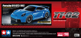 Tamiya 1/10 RC Porsche 911 992 Painted Body TT-02 Kit