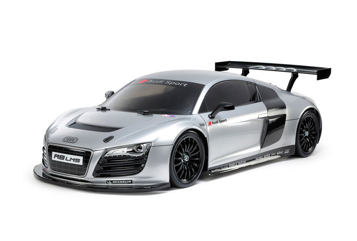 TAMIYA Audi R8 LMS 2008 with Silver Painted Body (TT-02)