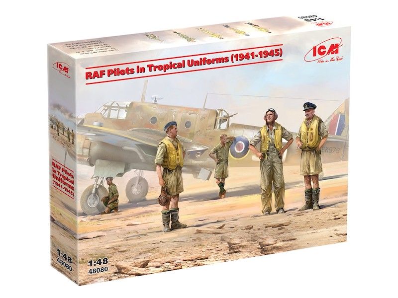 ICM 48080 1/48 RAF Pilots in Tropical Uniform (1941-45)