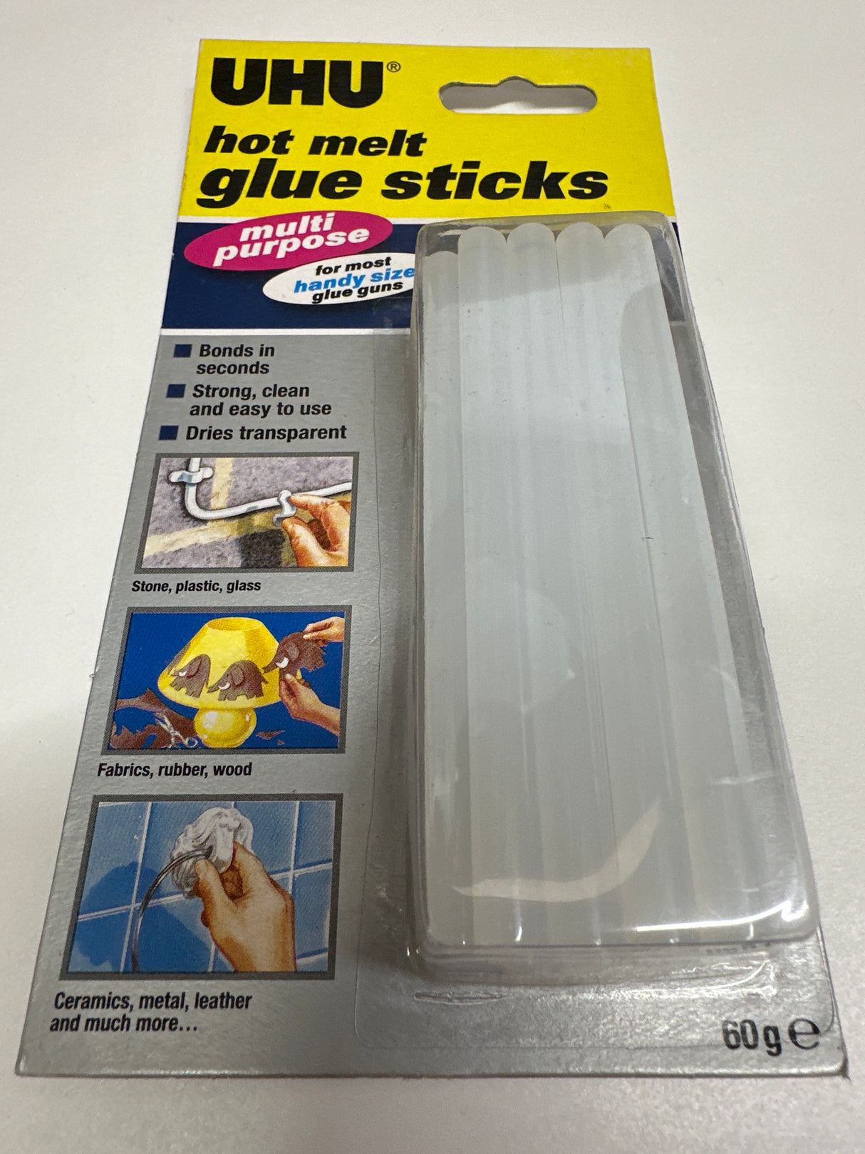 UHU  Hot-melt Glue Sticks 60 g Transparent 43865