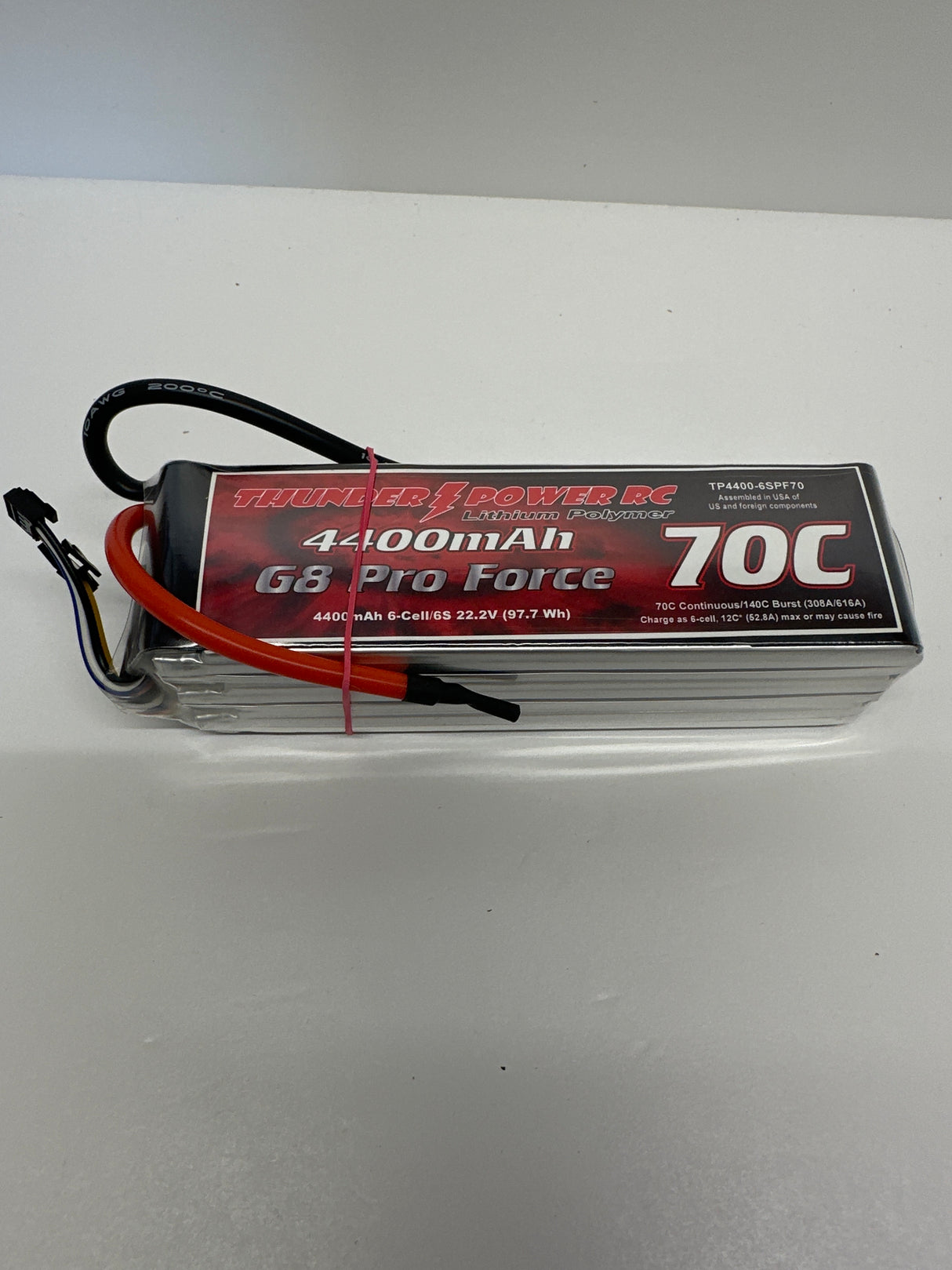 Thunder Power Lipo 22.2v 6 cell 4400mah 70C