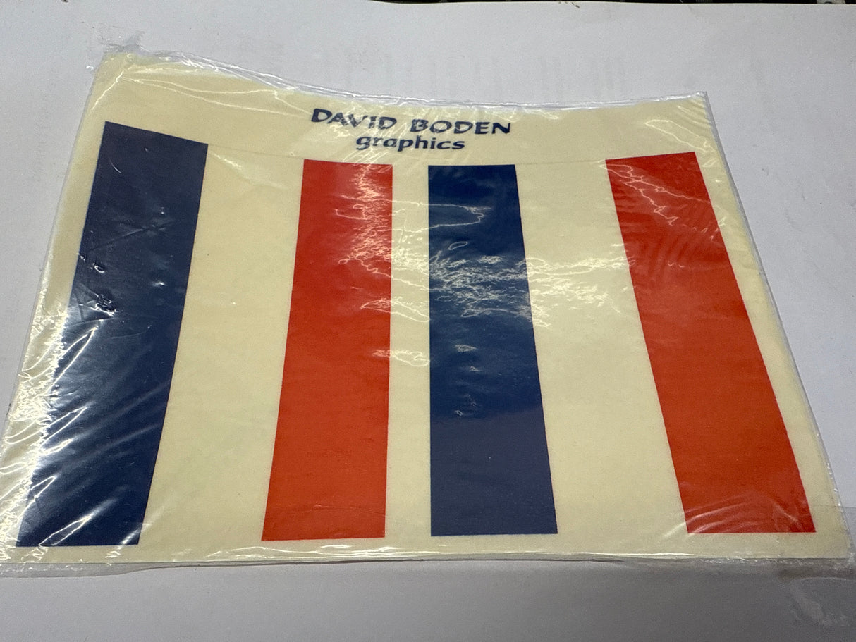 D.Boden RAF Tail Fin Flash - Red White and Blue