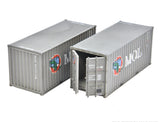 20FT Mitsui Lines 047318 8/ 053476 6 Twin Pack Weathered