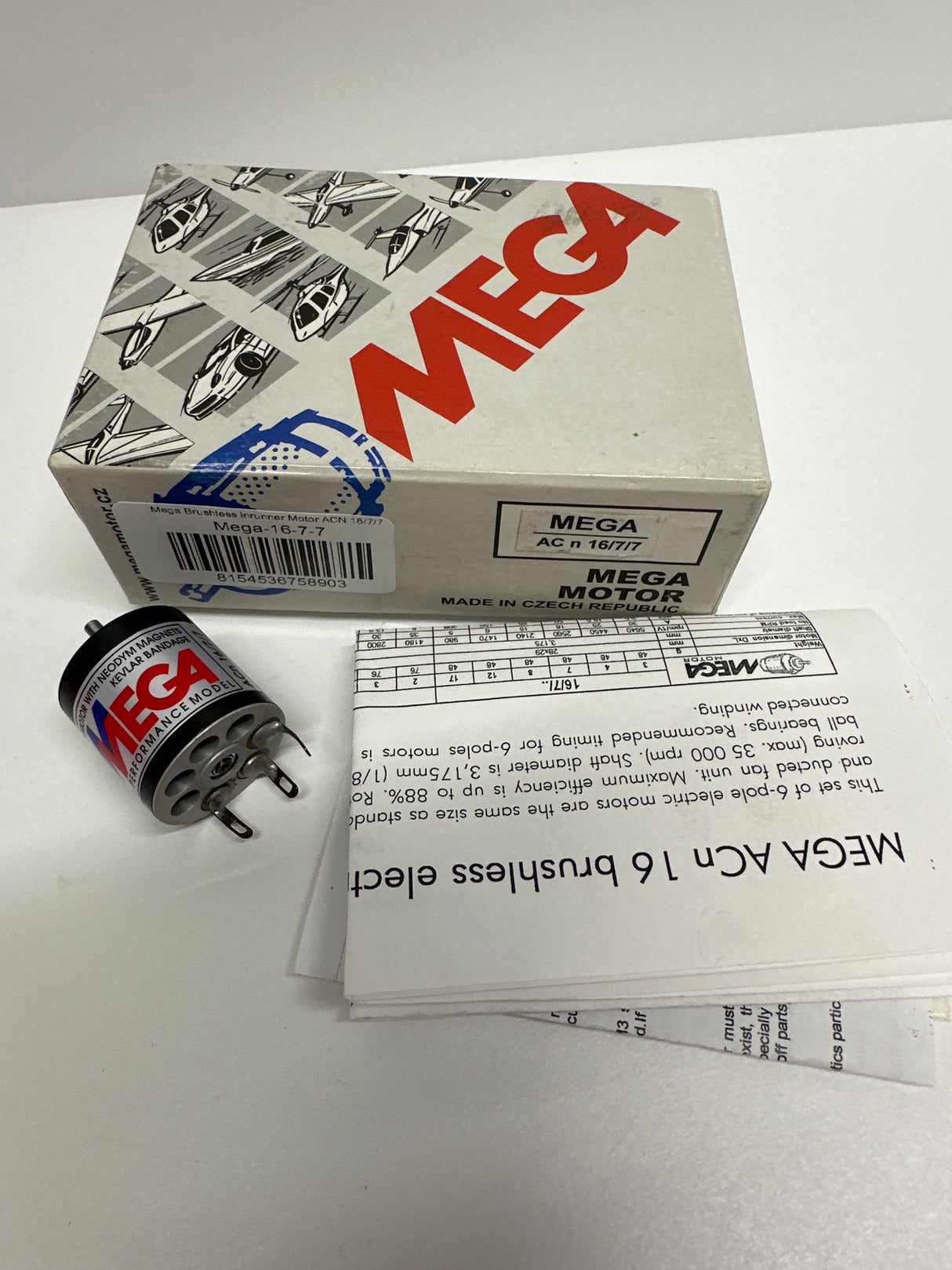 Mega Brushless inrunner Motor ACN 16/7/7