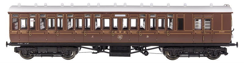 GWR Toplight M/Line City GWR All Brown Third Brke 3755 Set 5