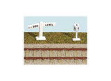 Model Scene Level Signs & Mile Posts 00/H0