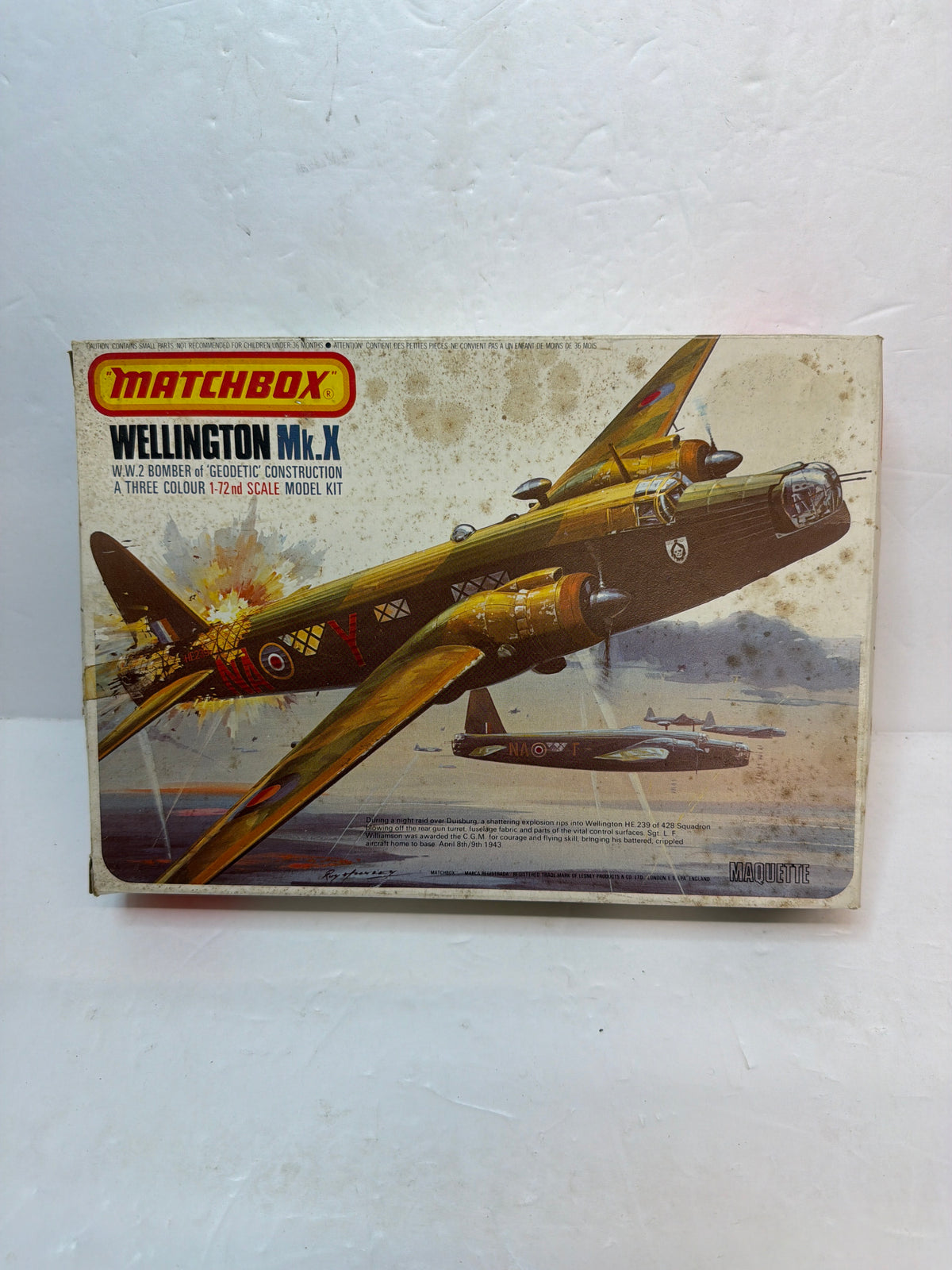 Vickers Wellington Mk.X/Mk.XIV — Matchbox 1/72 Plastic model Kit Vintage
