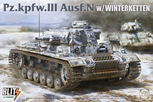 Takom 1/35 Pz.kpfw.III Ausf.N with winterketten Kit 02175