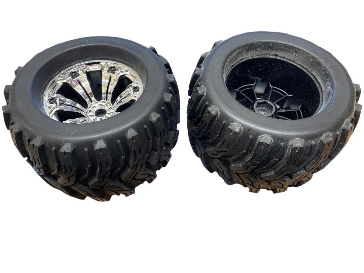 1/8 MOUNTED OFF ROAD  WHEELS/TYRES - 6-SPOKE (PR)