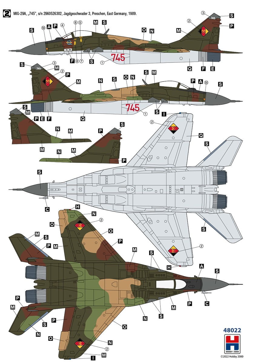 Hobby 2000 1/48 MiG-29 German Air Force 48022