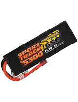 Sport Track 5300mAh 11.1V 3S 65C Hard Case Sport Track LiPo Battery Deans T-Plug