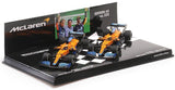 Minichamps Die Cast Collectables - 1:43 1:43 2-Car Set - Mclaren F1 Team MCL35M - 1-2 Finish Ricciardo/Norris - Italian GP 2021