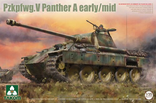 Takom 1/35 Pzkpfwg.V Panther A early/mid Kit 2175