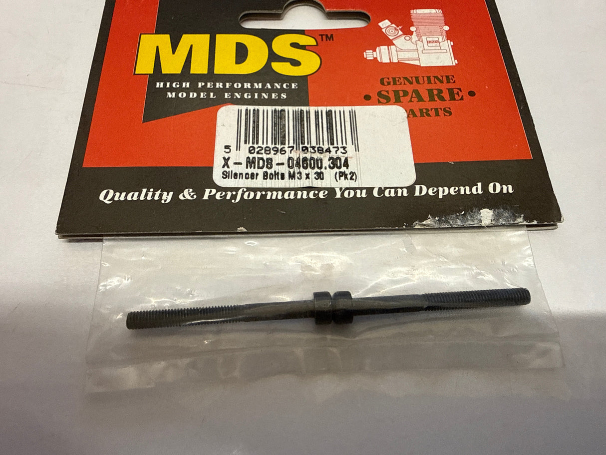 MDS Silencer Bolts - M3 x 30mm Pair (Box33)