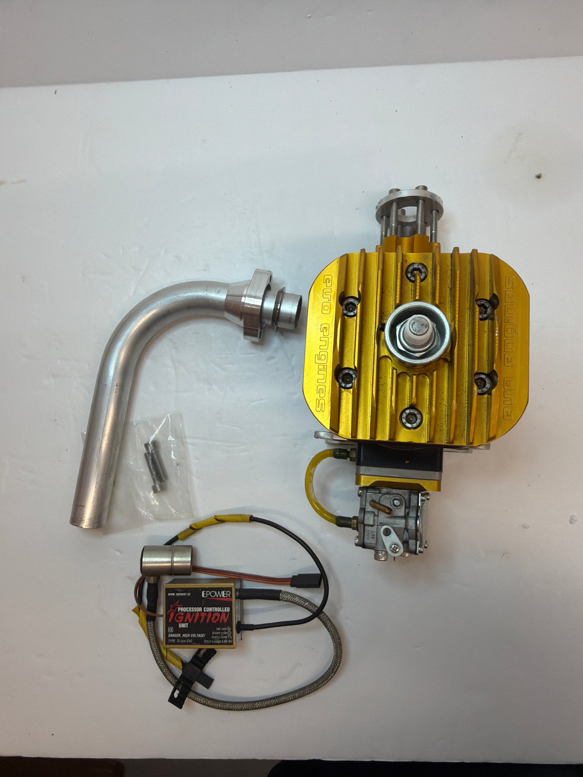 Evo 80 Petrol Petrol Engine Gasoline Slingle Cylinder Side Exhaust 2-Stroke Petrol Engine (Box 155)