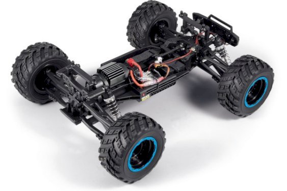 BLACKZON Smyter MT 1/12 4WD Electric Monster Truck - Blue 540111