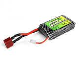 BLACKZON Battery Pack (Lipo 7.4V 1000mAh) with T plug to sit BlackZon Slyder Turbo