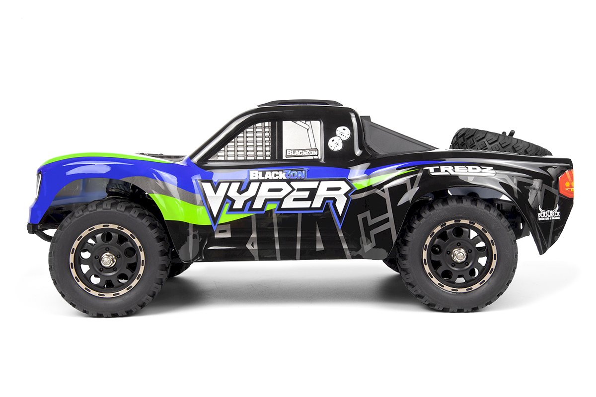 BLACKZON Vyper SC 1/16 4WD Brushed - Blue/Green