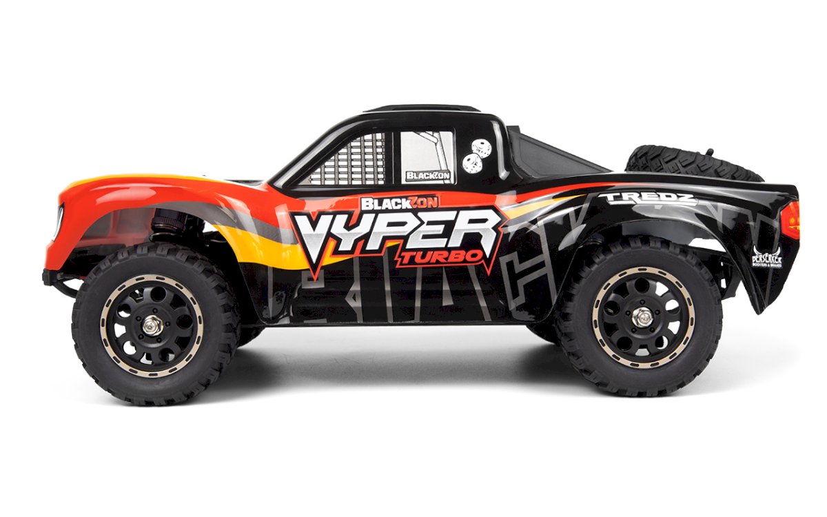 BLACKZON Vyper SC Turbo 1/16 4WD 2S Brushless - Red/Orange