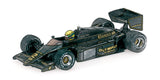 Minichamps Die Cast Collectables - 1:43 Lotus Renault 97T Ayrton Senna Portugal 1985 Rain Tyres 1st Win Dirty Version
