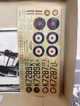Matchbox PK-601 Supermarine Stranraer Flying Boat — 1/72 Scale Plastic model kit decals damaged