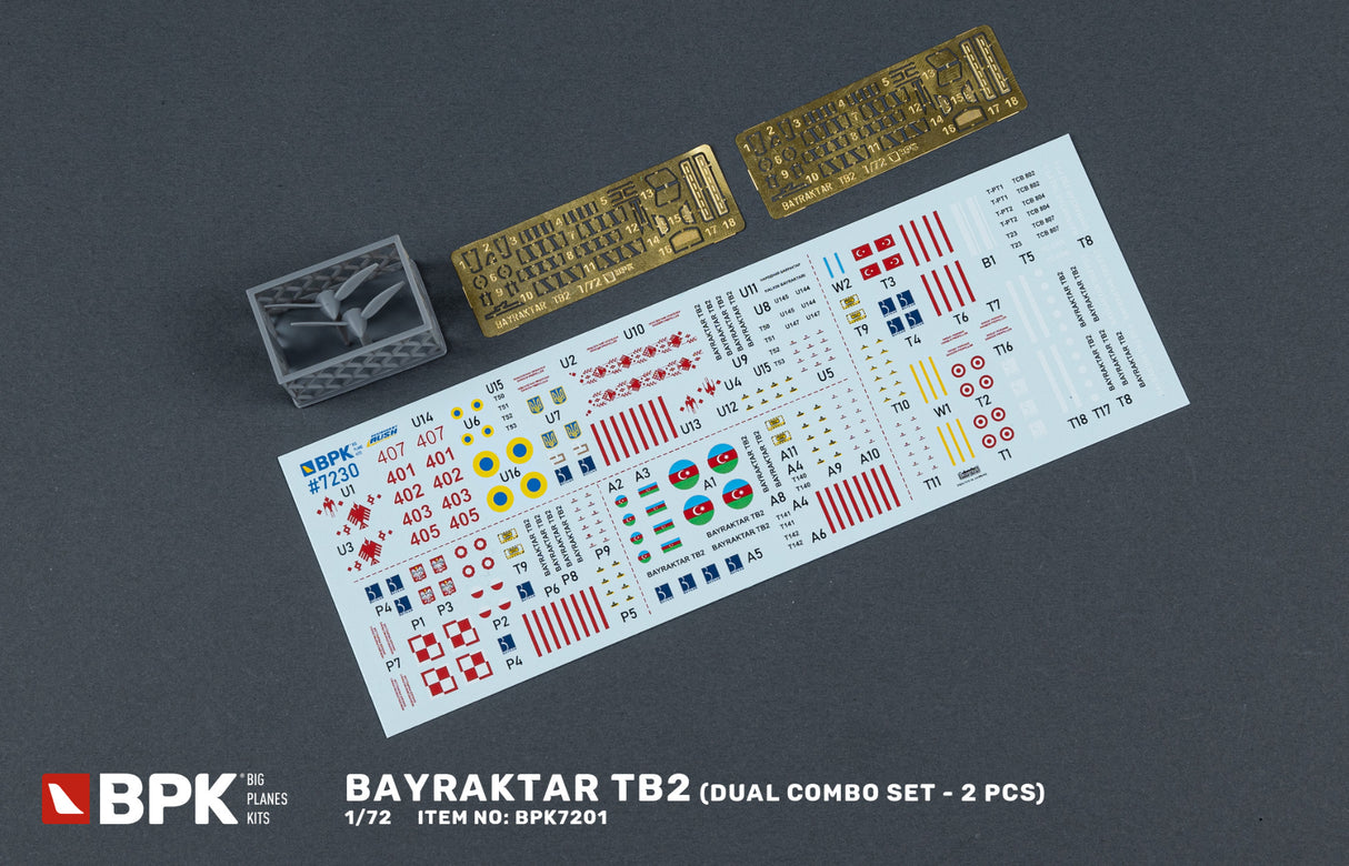 BIG PLANE KITS 1/72 Bayraktar TB2 Dual combo set 7230