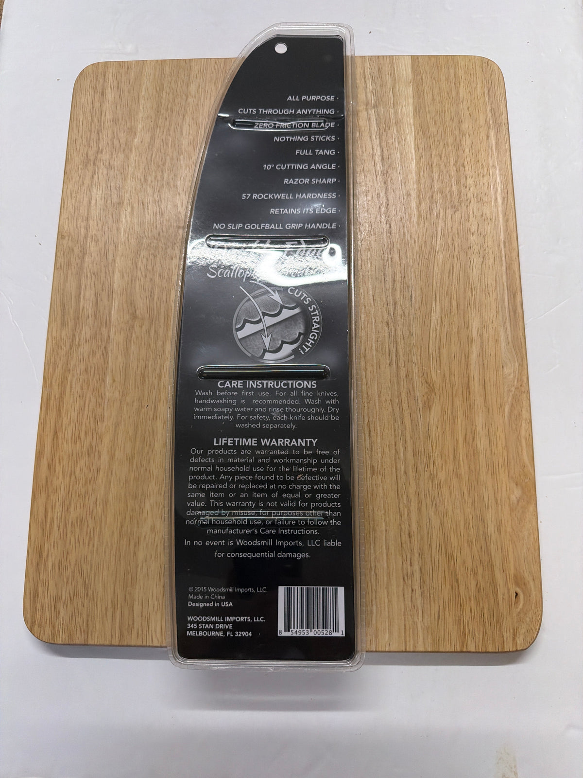 EASYSLICE 225MM  (9 Inch) Kitchen Cutting Utensils Knife With Scalloped Double Serrations