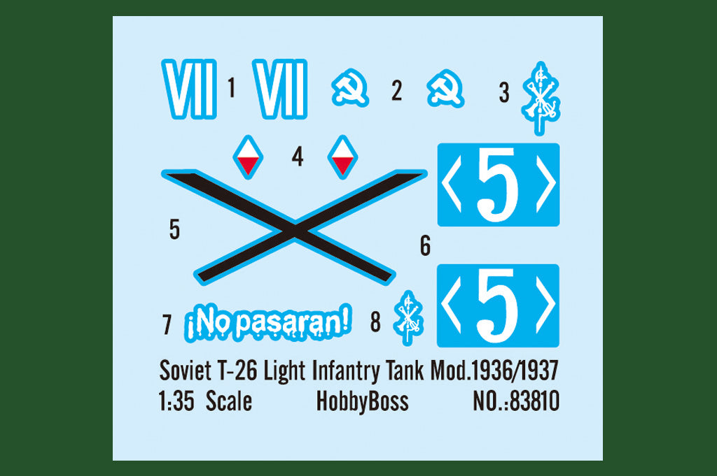 HobbyBoss 1/35 Soviet T-26 Light Infantry Tank Mod.1936/1937 Kit 83810