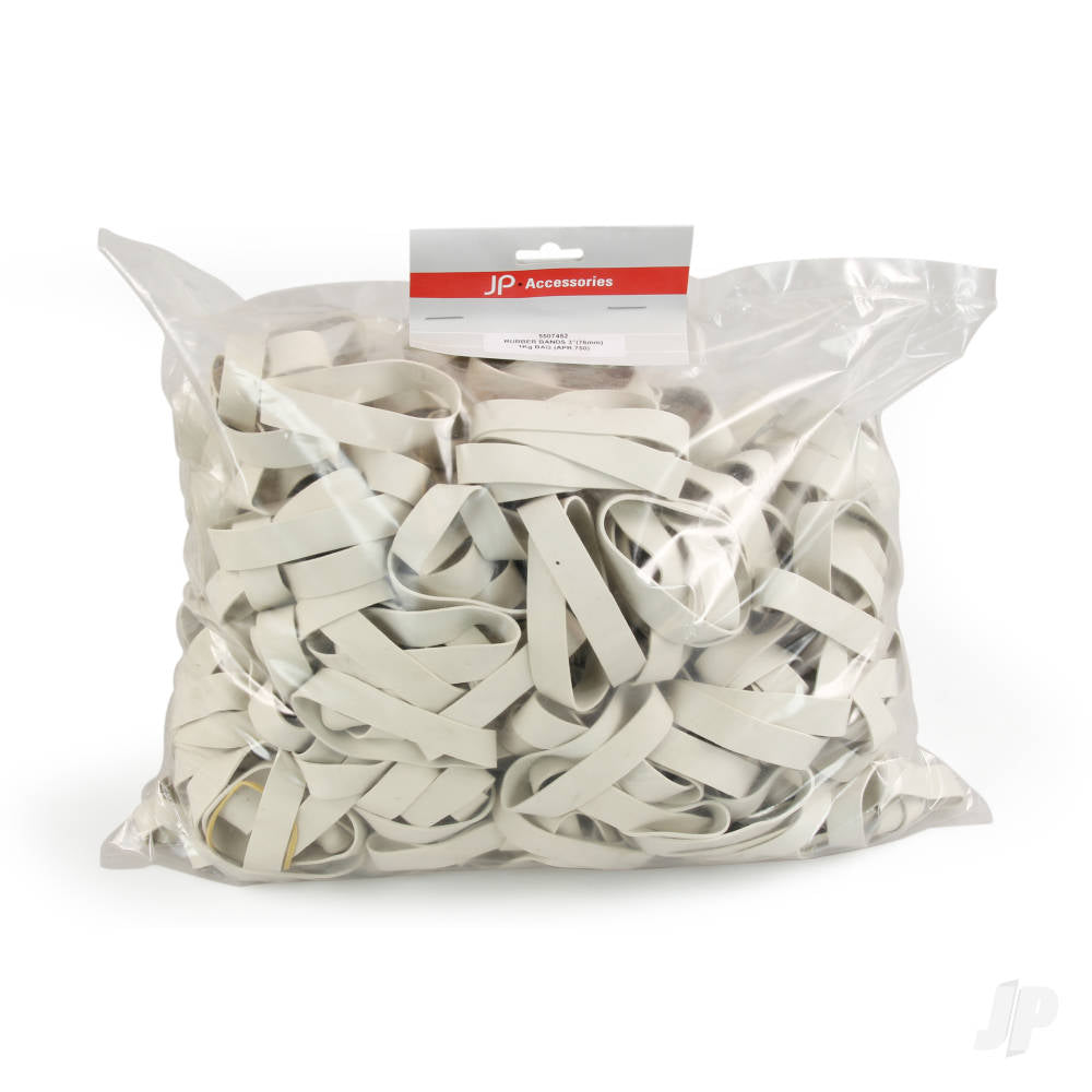 150mm (6.0ins) Rubber Bands 900g Bag (Aprox. 200 pcs)