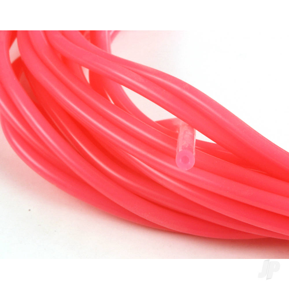 2mm (3/32) Silicone Fuel Tube Neon Pink 10m