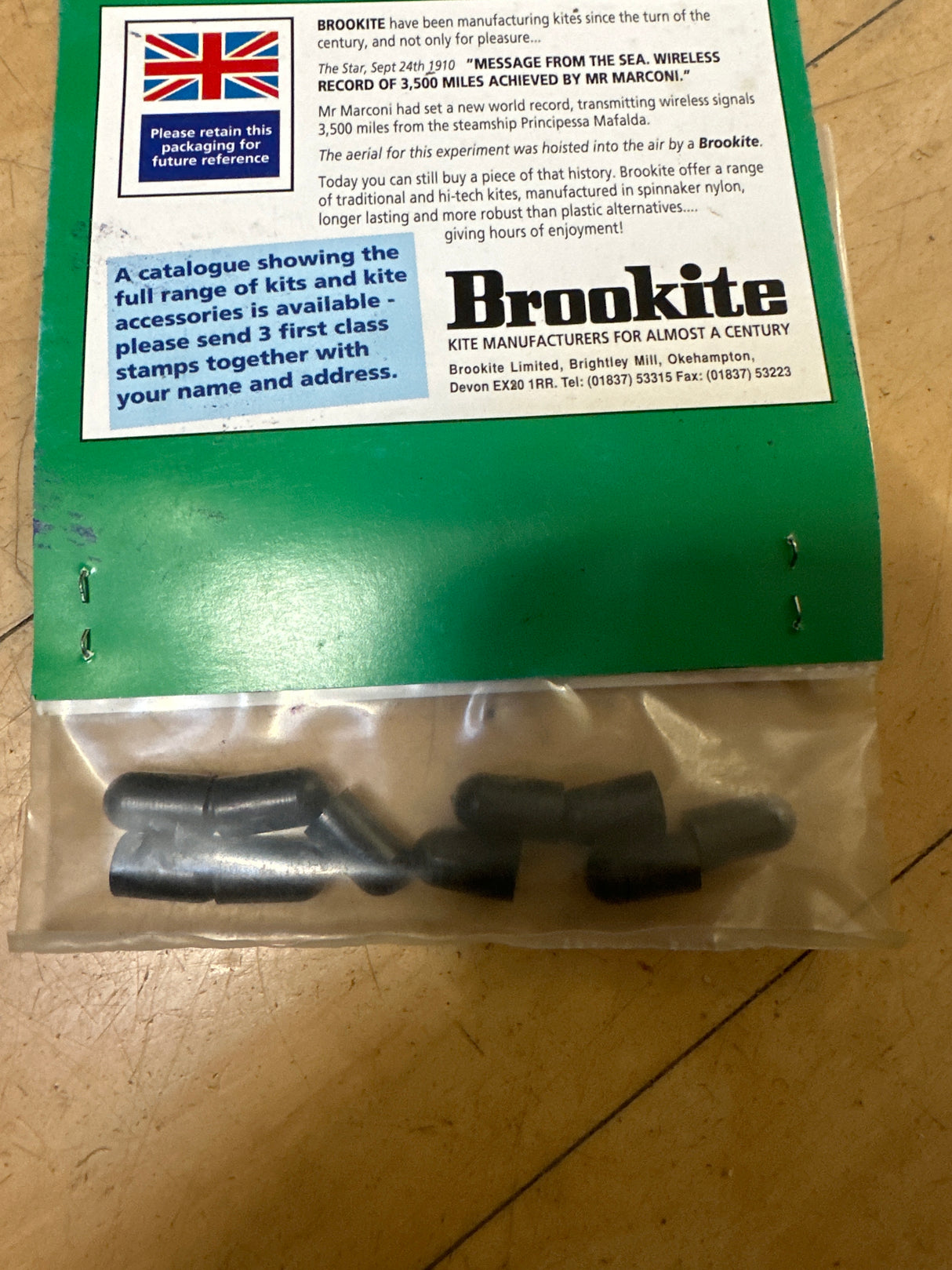 Brookite Kite Accessory Black Protective End Caps 5.5mm