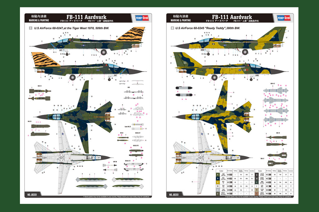 Hobbyboss 1/48 FB-111 Aardvark 80351