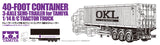 Tamiya 40ft Container 3A Semi-Trailer Kit - FOR PRE ORDER - EXPECTED MID FEBRUARY