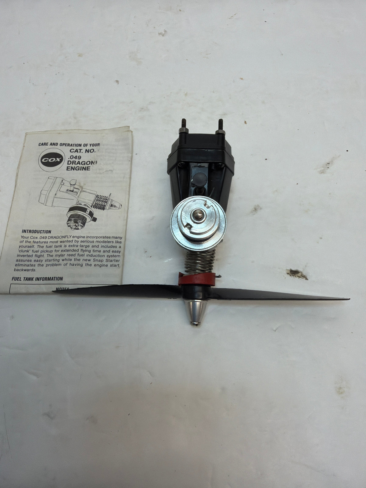 Cox Dragonfly .049 2-Stroke Glow Engine R/C Aircraft Engine – Second hand (Box 162)