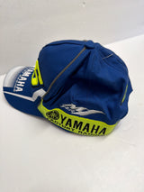 OFFICIAL VALENTINO ROSSI VR 46 (in Yellow)  Baseball Cap Blue Yamaha Racing Team Logo (second hand)