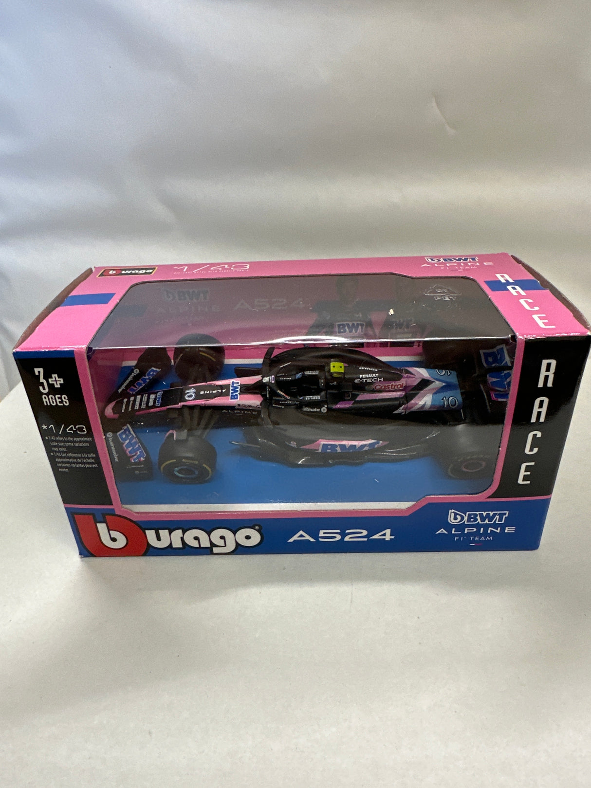 Bburago 1/43 A524 10 Pierre Gasly  2024 B18-60039PG