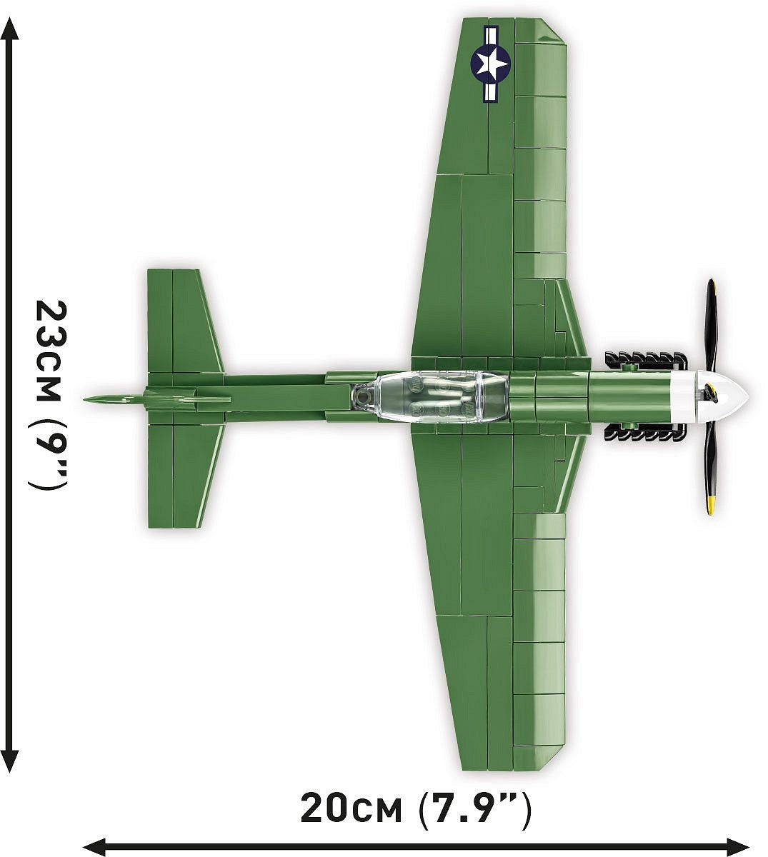 COBI  MUSTANG P-51 150 PCS HC WWII  5860