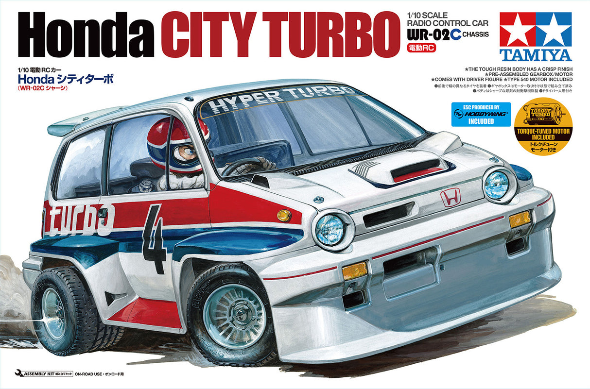 Tamiya Honda City Turbo (WR-02C) RC Kit - For Pre-Order - Expected Late June