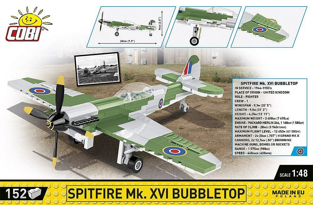 COBI Spitfire Mk. XVI Bubbletop 5865