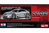 Tamiya 1/10 MERCEDES CLK AMG 2002 PRE-PAINTED SILVER TT-02 47493