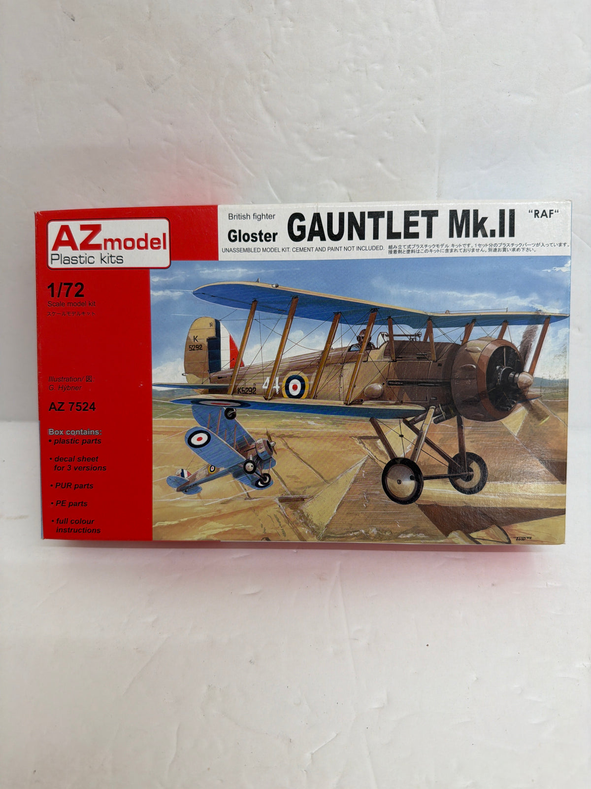 AZ Model Plastic Model kit Gloster Gauntlet Mk.II RAF — 1:72