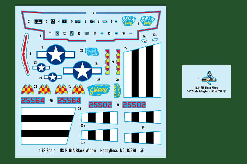 HobbyBoss 1/72 US P-61A Black Widow kit 87261