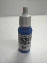 AV Acrylicos Vallejo Acrylic Paint Brush on Dark Blue 70.930