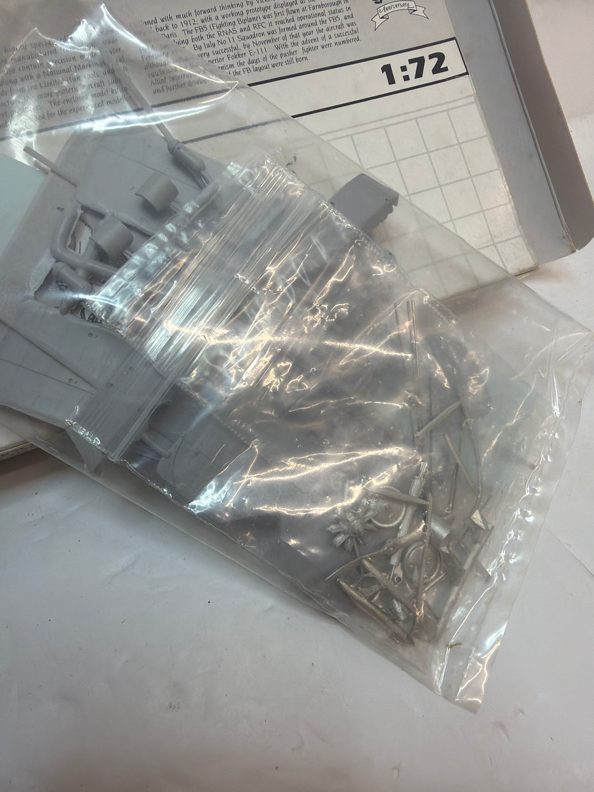 Pegasus Vickers F.B.5 Gun Bus 1/72 Plastic model Kit Vintage